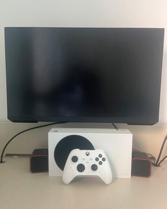 set com xbox controller monitor e casse audio