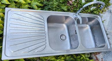 Lavello cucina smeg in acciaio inox doppia vasca