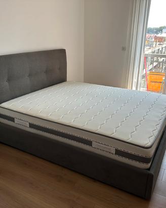 Letto matrimoniale contenitore e Materasso