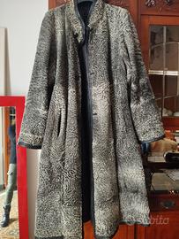 cappotto astrakan reversibile in cappotto in vera 