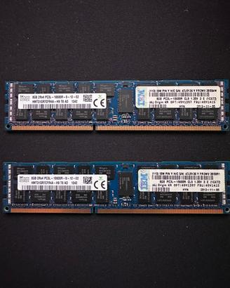 DDR 3  PC3L 10660R 9-12-E2. 2x8 16 giga