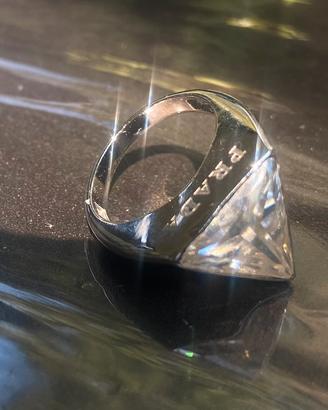 Anello real diamante a triangolo 5,90 carati