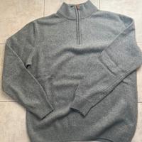 Maglione uomo zip collo alto