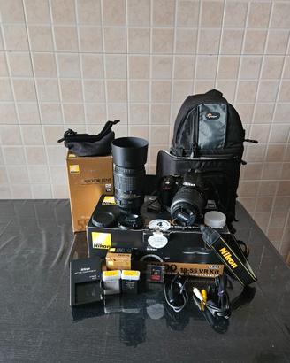 Nikon D3200 + Obiettivi 18-55 e 55-300 VR