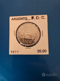 500 lire argento 