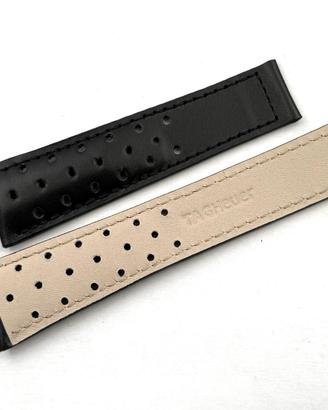 Cinturino Tag Heuer Racing Cuoio Nero 22/18mm