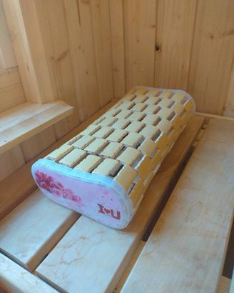 poggiatesta sauna  2pz in bambu 