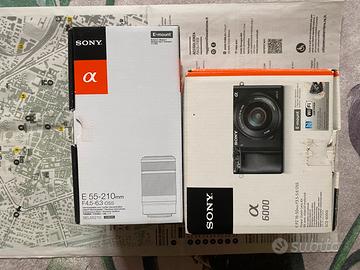 Sony a 6000(con obbiettivo 16-50)+E 55-210mm