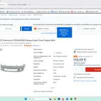 Paraurti per Ford Fiesta Mk5