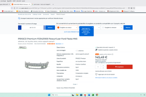 Paraurti per Ford Fiesta Mk5