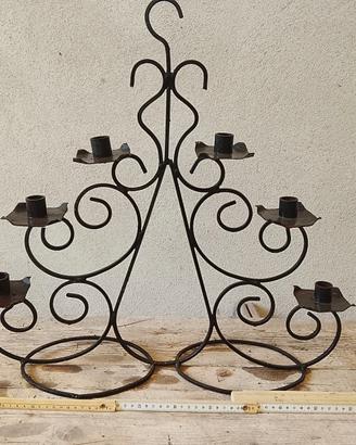 Candelabro ferro battuto