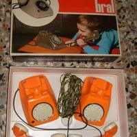 Telefono comunicante Bral, giocattolo '70 Vintage