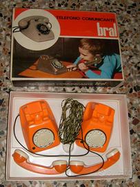 Telefono comunicante Bral, giocattolo '70 Vintage