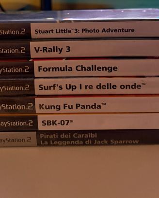 Lotto 7 giochi originali PlayStation 2