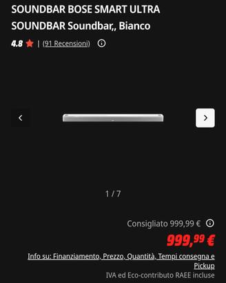 sound bar bose 