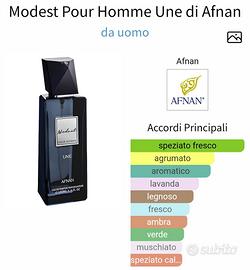 Afnan Modest Pour Homme Une EdP 100ml