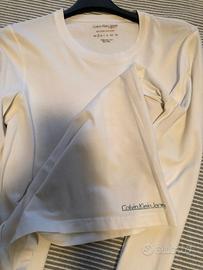 Maglia bianca Calvin Klein ragazzo tg. S
