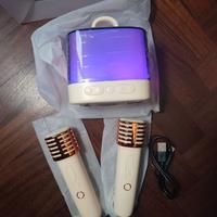 altoparlante portatile bluetooth per karaoke 2 mic