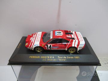 FERRARI 308 GTB #14 TOUR DE CORSE 1981 scala 1/43