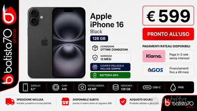 Apple iPhone 16 Black 128 GB