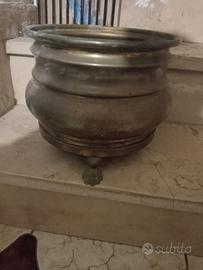 Porta vaso in ottone 