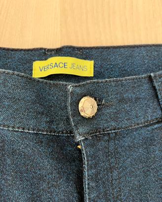 Versace Jeans denim blu lurex tg 42