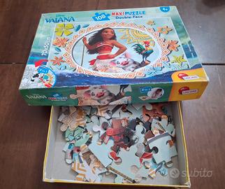 Vaiana Disney double face da colorare 108 Lisciani