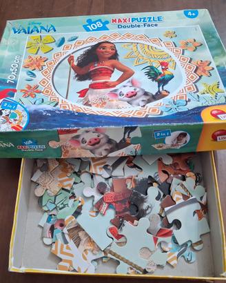 Vaiana Disney double face da colorare 108 Lisciani