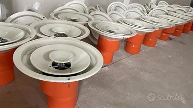 DIFFUSORE CIRCOLARE A CONI REGOLABILI dm 33.5