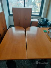 MOBILI UFFICIO + SCRIVANIE + SEDIE + LAMPADE