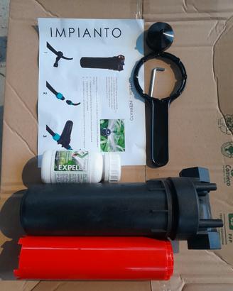 filtro per irrigazione+repellente zanzare