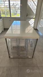 Top da cicina 200x90x6 okite bianco 1379