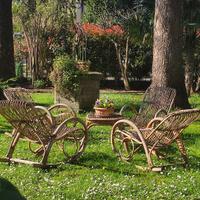set da giardino in vimini 