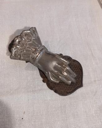 Ferma carte mano antiquariato fine 800/primi 900