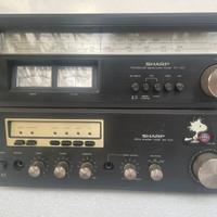 Sharp SM-1122 + ST-1122 Impianto Hi-Fi Stereo Vint