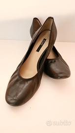 ballerine hand  made vera pelle con tacchetto