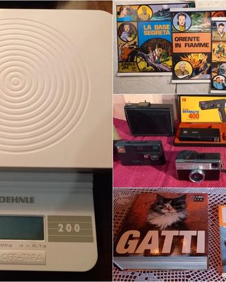Anni 60:Bilancia Macchine Kodak Libri sul gatto