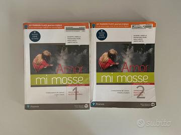 libri di italiano “amor mi mosse 1 e 2”