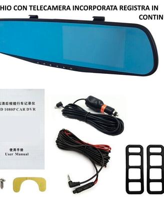 SPECCHIETTO RETROVISORE DASH CAM MONITOR DVR VIDEO