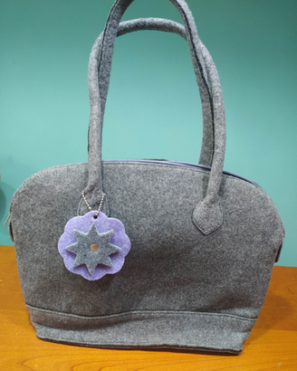 Borsa feltro grigia