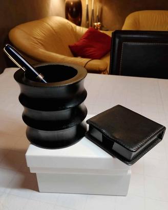 Set Scrivania Executive - Portapenne in Legno e Po