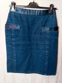 gonna Jeans laura Biagiotti vintage denim blu tg 2