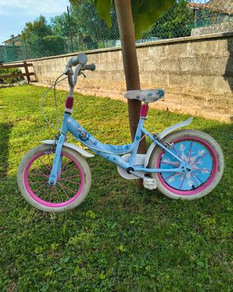 Bici Frozen per bambina cerchi da 16