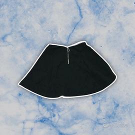 gonna nera con cerniera