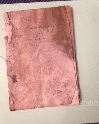 Documento antico. Del1794