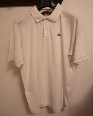 Polo uomo manica corta Robe di Kappa bianca tg L