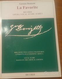 Spartito musicale. La favorite di G.Donizetti
