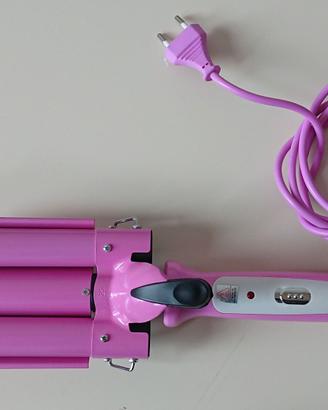 Piastra 3 tubi per capelli ondulati