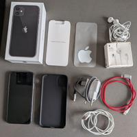 iPhone 11 Black 64 GB con accessori