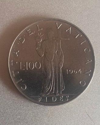 moneta lire 100 vaticano 1964 fdc